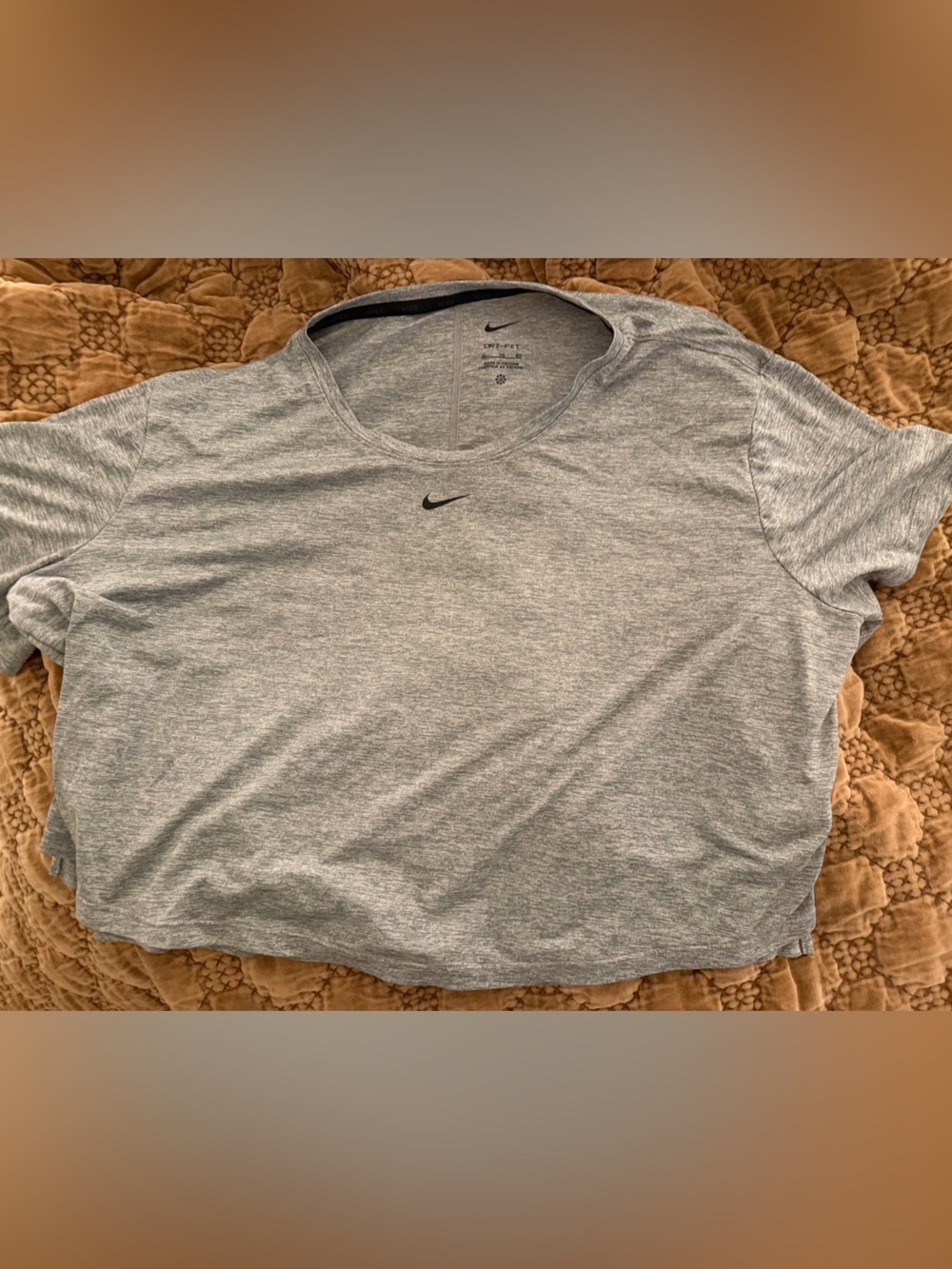 Nike Heather Gray Short-Sleeve Performance Tee